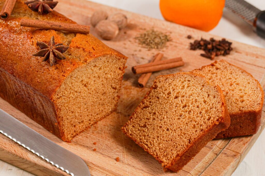 French pain d'epices, a breadloaf style gingerbread 