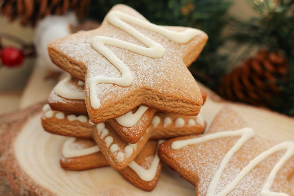 Ashbourne Gingerbread trends to be a little lighter in colour than traditional gingerbread and rises to become more biscuit-like