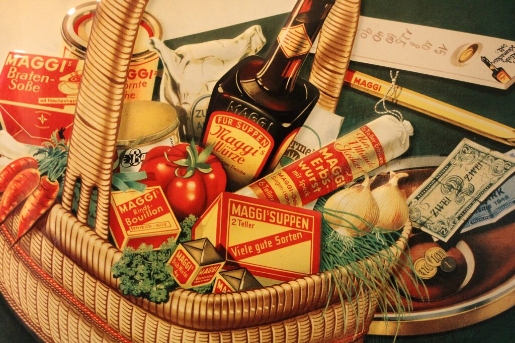 Basket of Maggi products
