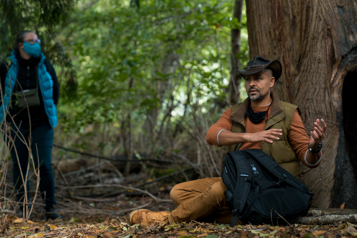 Dr. Farhad Dastur by tree