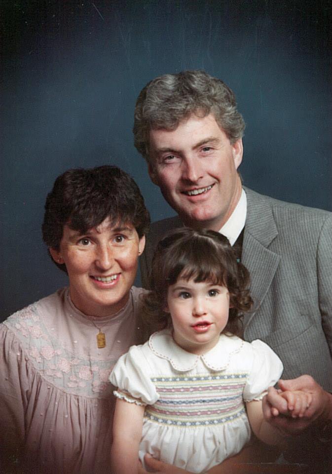 A mom, dad and 2-year-old Arley