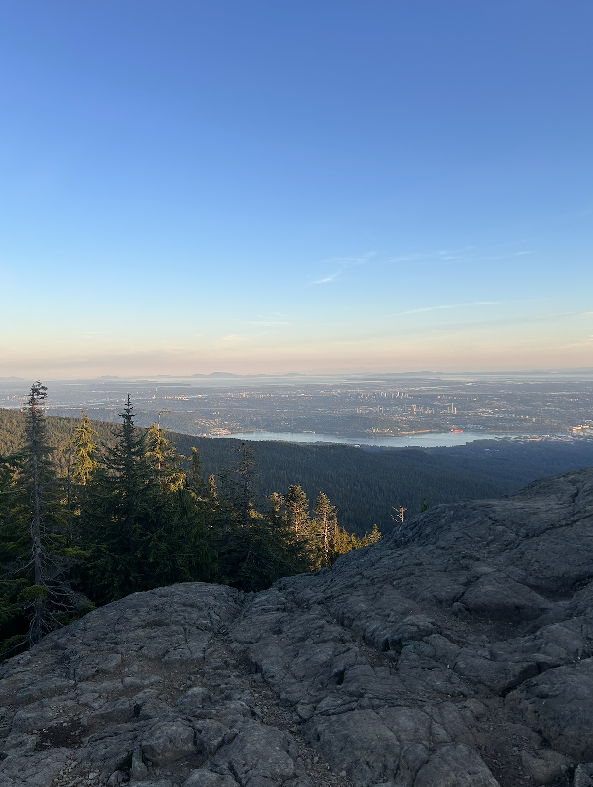 Dog Mountain hike sunset